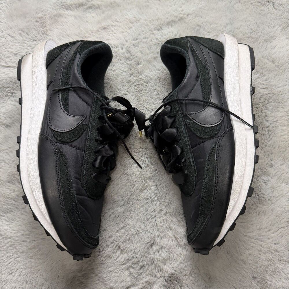 Nike LD Waffle "Sacai Black Nylon" Sneakers Mens Size 12